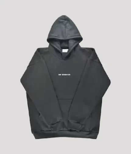 Mr Winston Puff Hoodie Sweatshirt – Black Charcoal (2)