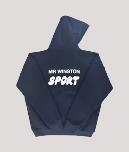 Mr Winston Puff Hoodie Sweatshirt – Navy (1)