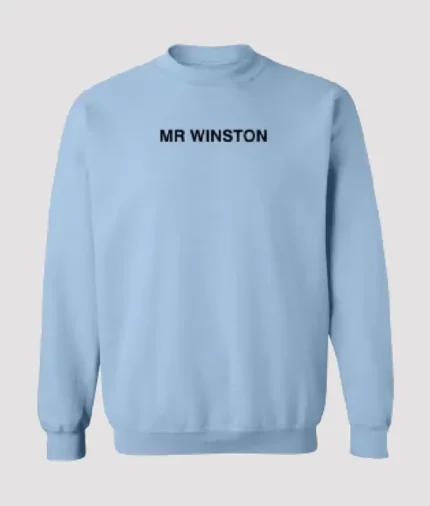 Mr Winston Merch Logo Sweatshirt Sky Blue