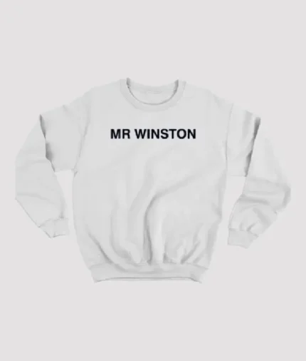 Mr Winston Merch Logo Sweatshirt – White